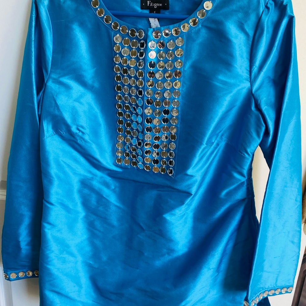 NWT silk top